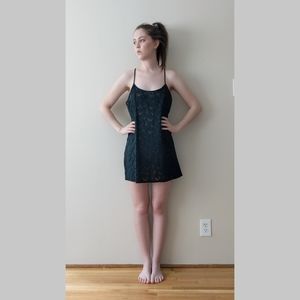 Black/Green Tank Dress